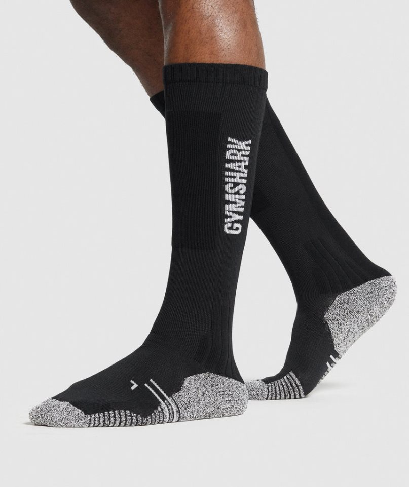 Gymshark Weightlifting Socks Black | NZ 5EOSIR